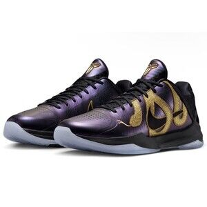 Kobe 5 V GS Year of the Mamba 5.5Y (7W) Eggplant Gold HM3753-500 (059)
